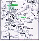 Karte Großraum Itzehoe